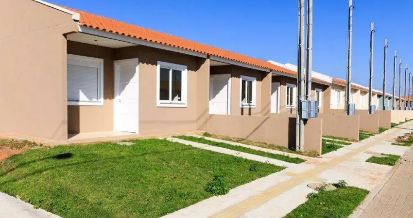 Casa com 2 dormitórios à venda, 34,84m² por r$ 190.000,00 - residencial meu rincão - cachoeirinha/rs.