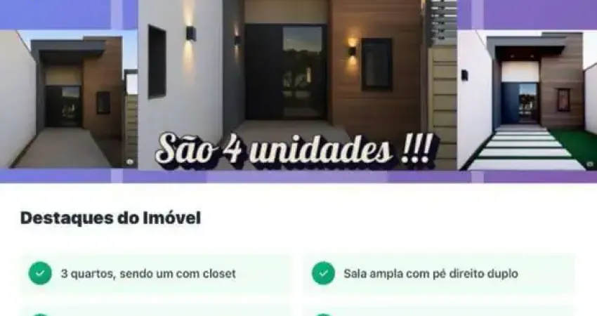 Casa à venda em feira de santana-ba,  3 quartos, 1 suíte, 2 banheiros, 1 vaga de garagem, 94m² de área.