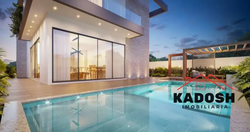 Casa em condomínio de luxo em feira de santana-ba, bairro sim: 4 quartos, 3 suítes, 1 sala, 4 banheiros, 3 vagas, 200m²!