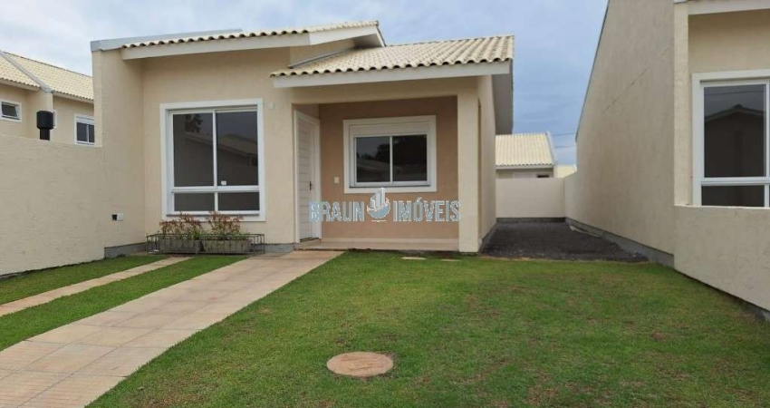 Condominio Villaggio Blu, casa de 2 dormitórios com pátio na lateral, Distrito Industrial, Cachoeirinha- RS.