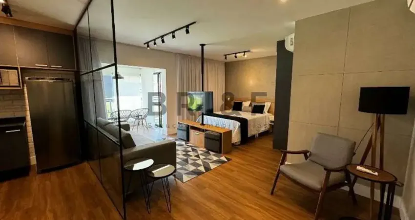 Apartamento para venda ou locação,1 dormitório, 2 vagas, mobiliado, 77 m² - Chácara Santo Antônio