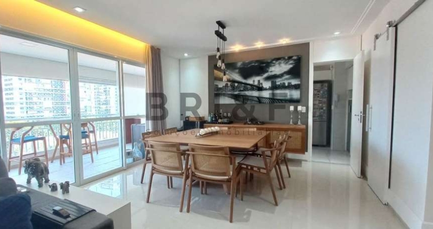 Apartamento a venda 158m², 3 suítes, closet, sala ampliada, varanda gourmet, 3 vagas. Brooklin, SP