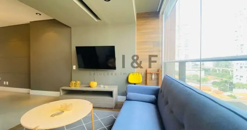 APARTAMENTO MOBILIADO PARA LOCAÇÃO NO BROOKLIN, 41M²