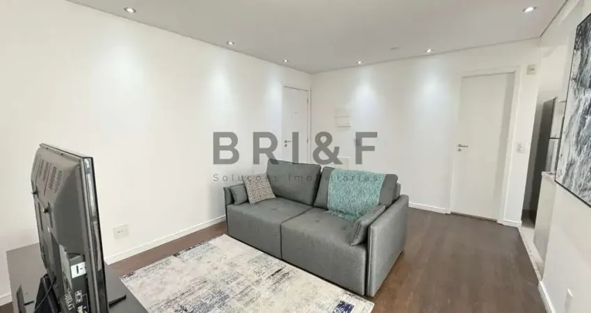 Apartamento mobiliado para alugar - 52m² - 1 dorm. (suíte), 1 vaga - Brooklin, São Paulo/SP