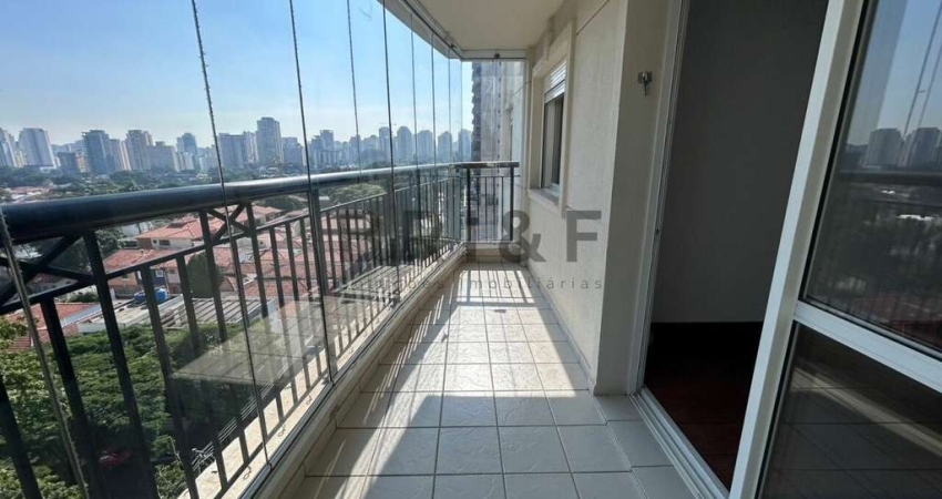 Apartamento para locação no Brooklin com 2 dormitórios sendo 1 suite , piscina, academia e 1 vaga