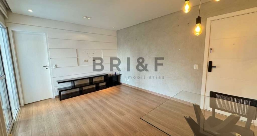 Apartamento para alugar - 52m² - 1 dormitório (suíte), 1 vaga, semi-mobiliado - Vision Brooklin