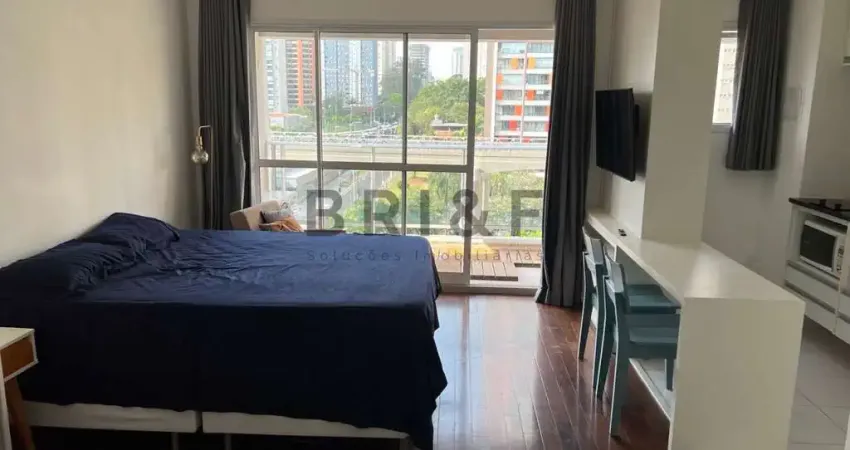 Apartamento à venda - 35m² - studio mobiliado - 1 vaga - Brooklin