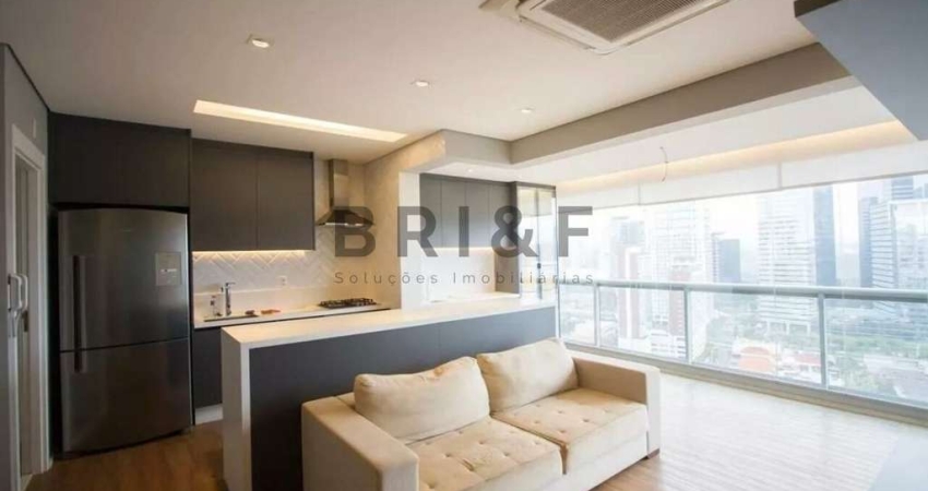 Apartamento mobiliado alugar- 76m² - 2 dormitórios (1 suíte), 1 vaga - Chácara Santo Antônio