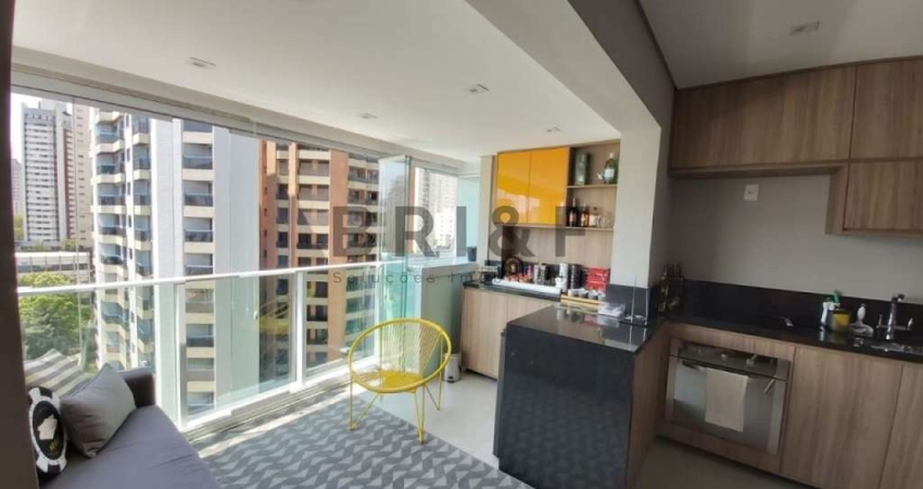 BROOKLIN, Locação 1 dorm, Quarto fechado, 50m do Metrô Campo Belo,Condominio B103