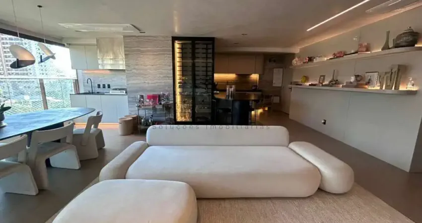 Apartamento para locação no Brooklin, mobiliado, 2 suites e 2 vagas + depósito , varanda  gourmet
