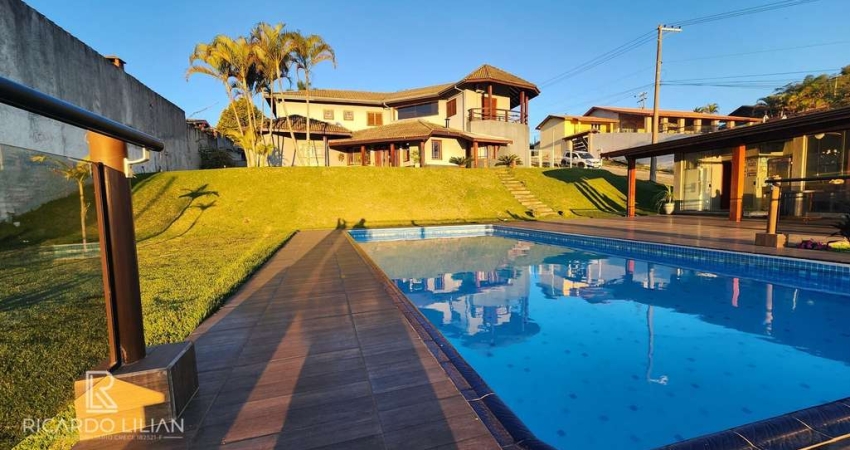 Atibaia - Chacara de condominio com 5 suites, piscina, area gourmet e terreno com 1741m²