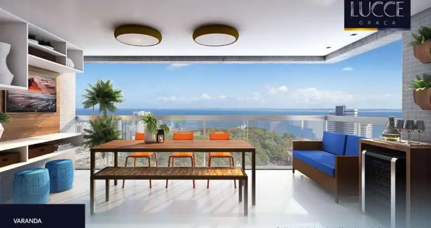 Apartamento à venda na Graça, Salvador-BA! 3 quartos, 1 suíte, 2 salas, 3 banheiros, 2 vagas e 86,17m² de área.
