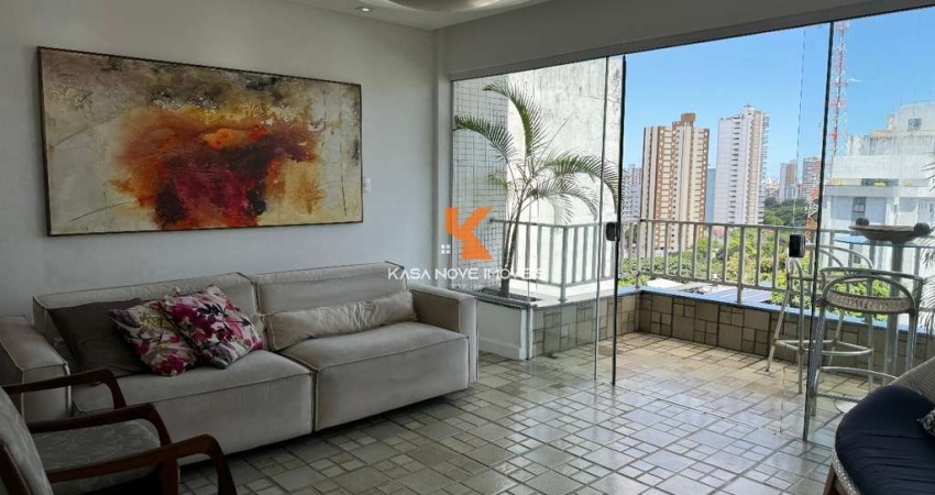 Apartamento para venda em Salvador-BA, bairro Vitória: 3 quartos, 1 suíte, 2 salas, 3 banheiros, 2 vagas de garagem, 140m².