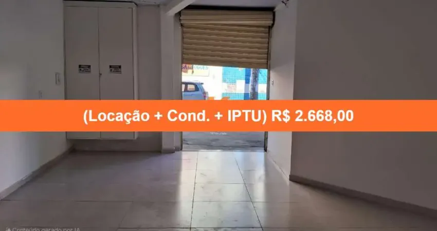 Loja Comercial para Locação em Salvador-BA, Bairro Itapuã: 1 Sala, 1 Banheiro, 28m² de Área. Agende já sua visita!