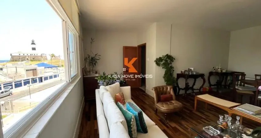 Apartamento à venda na Barra, Salvador-BA, 4 quartos, 1 suíte, 2 salas, 4 banheiros, 153m², 1 vaga!