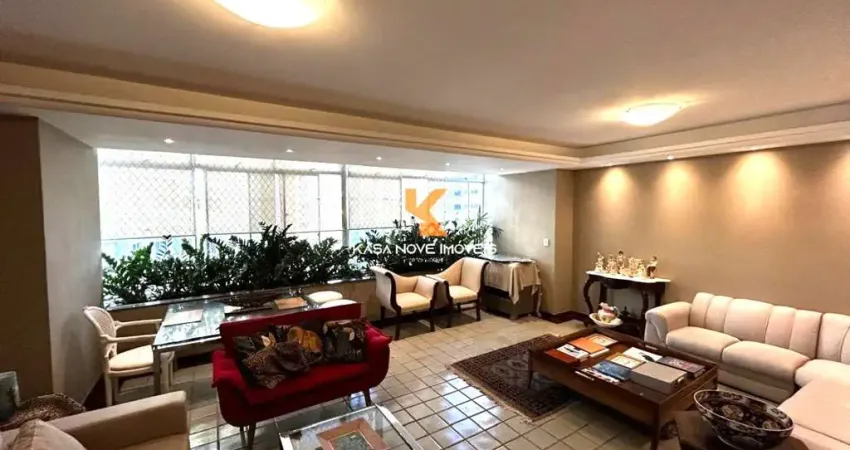 Apartamento de luxo na Graça: 4 quartos, 3 suítes, 2 salas, 4 banheiros, 2 vagas, 187m² - Salvador-BA