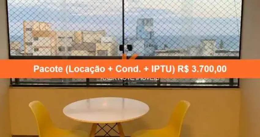 Apartamento para locação na pituba, salvador-ba: 1 quarto, 1 sala, 1 banheiro, 1 vaga de garagem, 60m² de área. condomínio pituba ville.