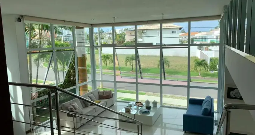 Espetacular casa em condomínio à venda em Abrantes, Camaçari-BA: 4 quartos, 4 suítes, 2 salas, 6 banheiros, 3 vagas de garagem, 324m²