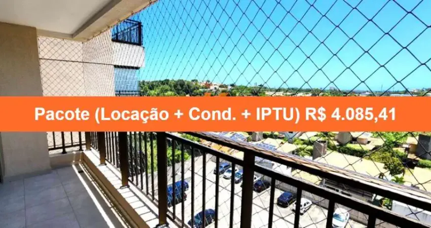 Apartamento de 3 quartos com suíte, na cidade de salvador-ba, bairro piatã: 85m², 2 salas, 3 banheiros e vaga de garagem