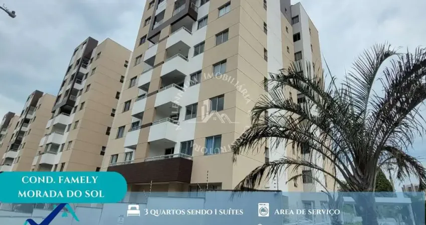 Cond. Family Morada do Sol - Condomínio Family Morada do Sol com 3 Qts sendo 1 suíte 76 M²