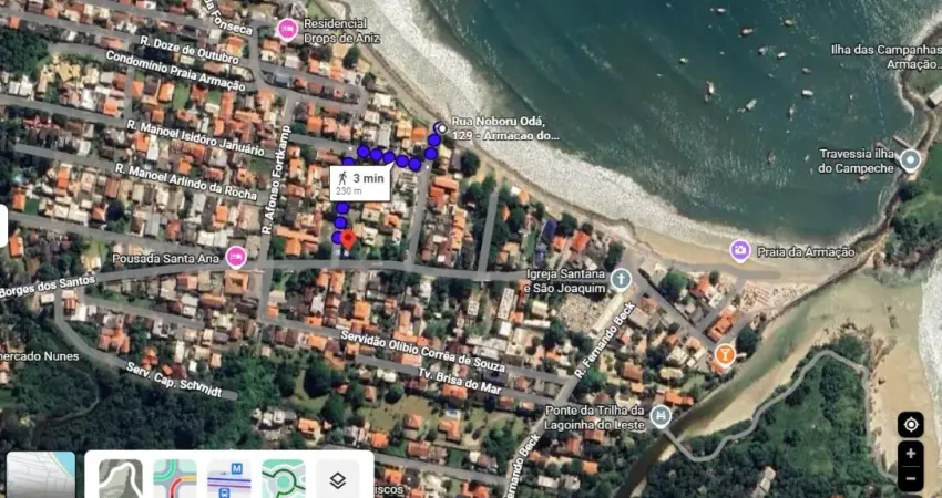 Casa a 200 mt do mar armação 3 dort, possibilidade ampliação e renda