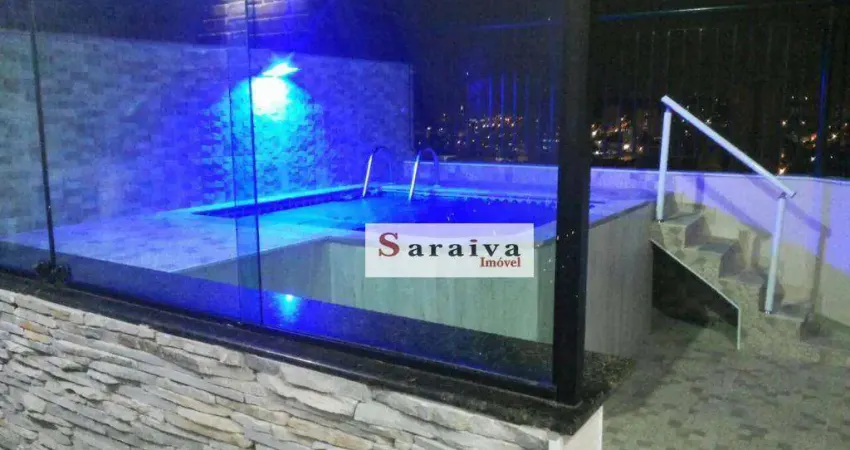 Cobertura com 3 dormitórios à venda, 164 m² por R$ 980.000,00 - Vila Guarani - Mauá/SP