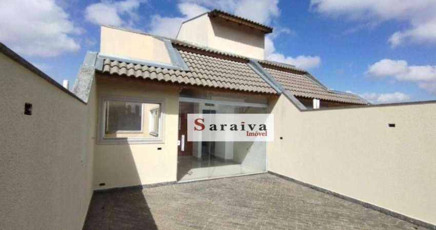 Cobertura com 3 dormitórios à venda, 107 m² por R$ 620.000,00 - Campestre - Santo André/SP
