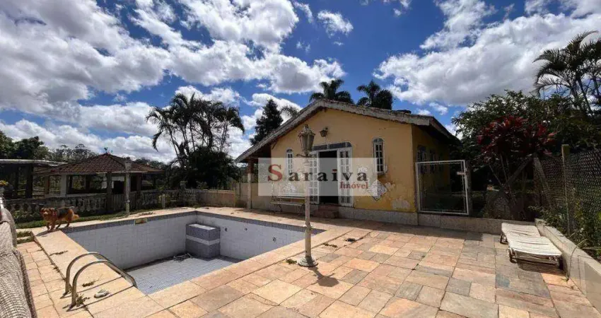 Chácara com 3 dormitórios à venda, 6000 m² por r$ 1.225.000,00 - pouso alegre - ribeirão pires/sp