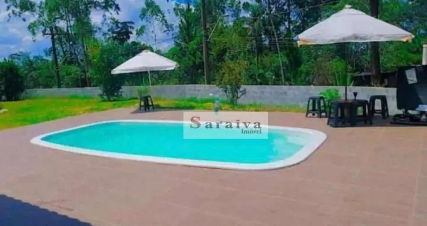 Chácara com 1 dormitório à venda, 1000 m² por r$ 380.000,00 - estância piratininga - suzano/sp