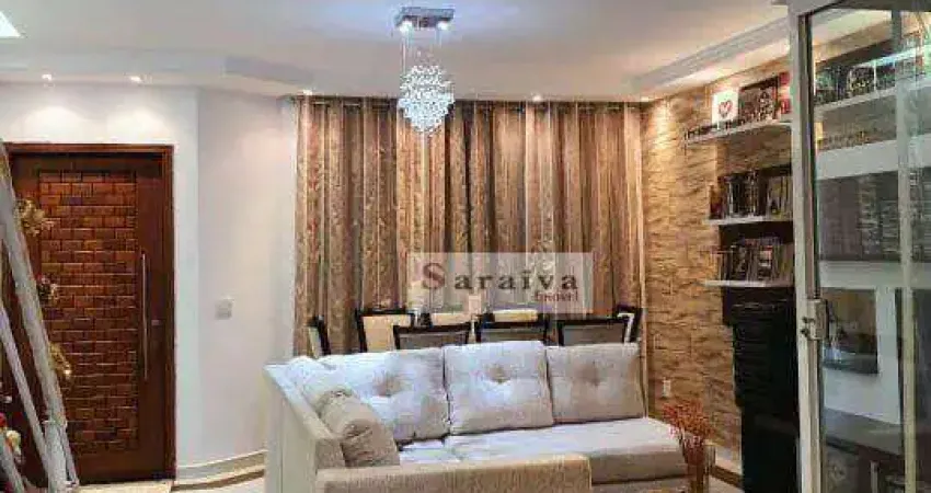 Sobrado com 3 dormitórios à venda, 218 m² por r$ 1.100.000,00 - jardim das maravilhas - santo andré/sp