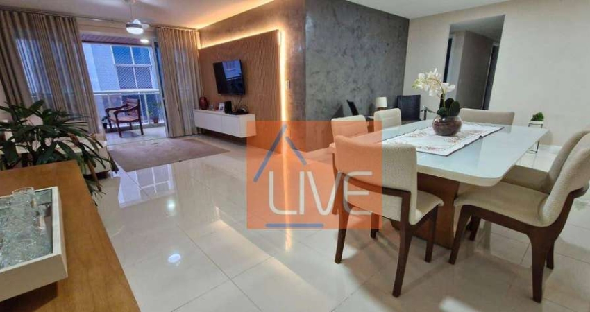 LIVE VENDE: Excelente Apartamento 4 quartos, 2 suítes, varanda, 2 vagas e lazer em Icaraí-  Niterói - AP0715.