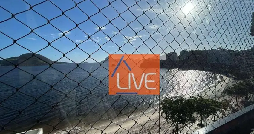 LIVE VENDE: Maravilhoso apartamento 200 m², 4 quartos, 1 suíte, de frente, vista mar, perpétua e indevassado.
