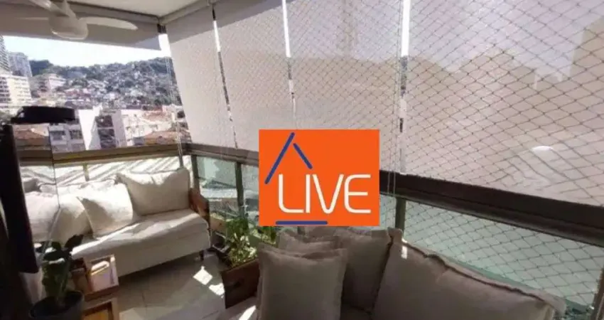 LIVE VENDE: Ótimo Apartamento com 3 quartos, suíte, varanda, vaga, lazer, 133 m² por R$ 950.000 - Icaraí - Niterói/RJ
