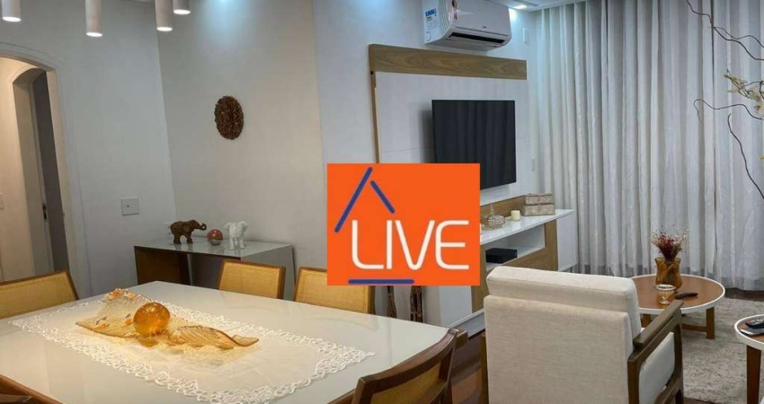 LIVE VENDE : Lindo apartamento todo reformado, 1 vaga, 2 quartos, 81m²