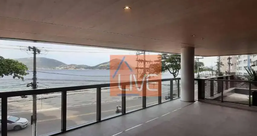 Live vende. privilegiado e exclusivo apartamento luxuoso 3 quartos, 3 suítes, 245,43 na praia de icaraí