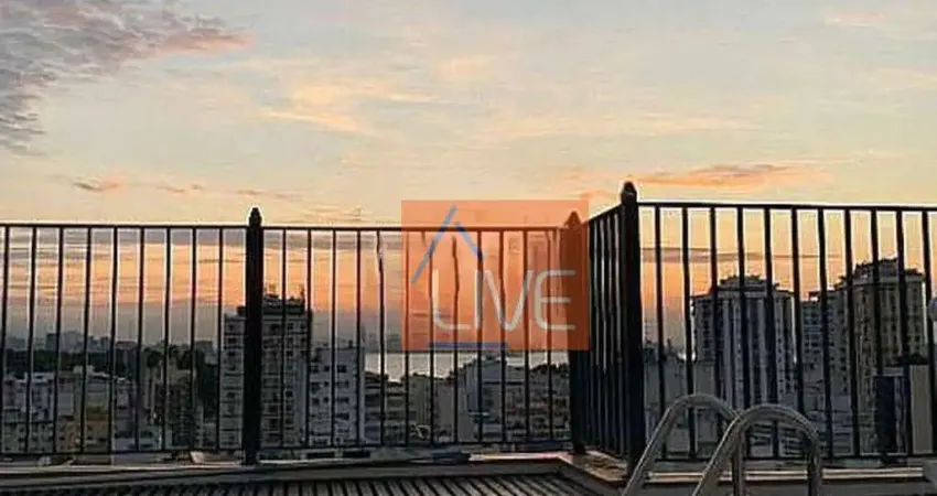Live vende :cobertura com vista livre , piscina privativa , 2 quartos com suíte , 3 banheiros , 2 vagas 220 m² por r$ 1.277.000 - ingá - niterói/rj