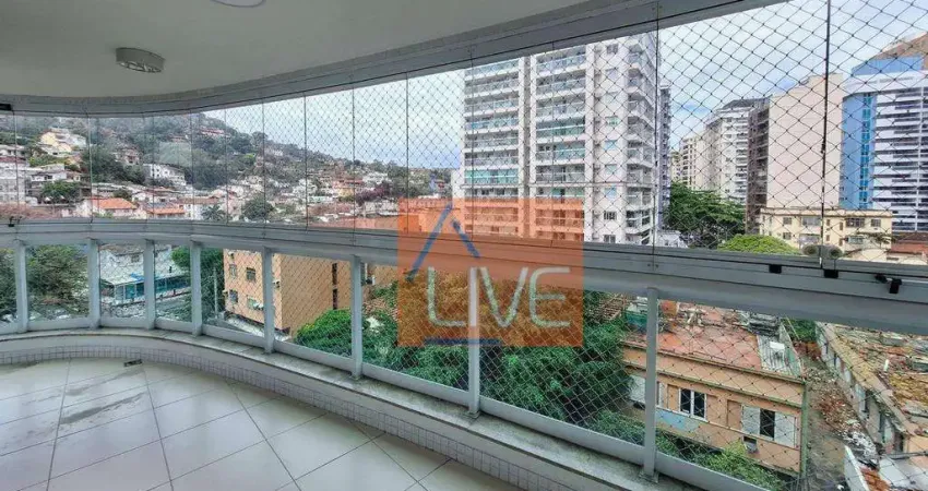 Live vende: apartamento 3 quartos, 2 suítes, varanda, 2 vagas, 126 m² - venda por r$ 899.000 ou aluguel por r$ 10.200/mês - vital brasil - niterói/rj