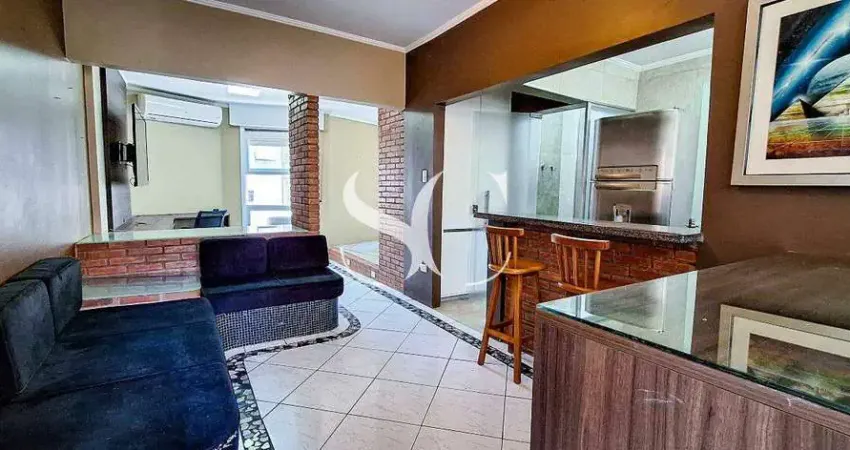 Vende-se apartamento de 01 dormitório mobiliado frente mar no bairro de aparecida em santos