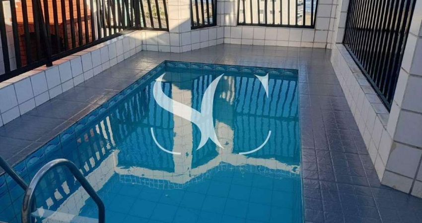 Cobertura com Piscina e Churrasqueira Privativa com 02 Suítes no bairro Ocian na cidade da Praia Grande