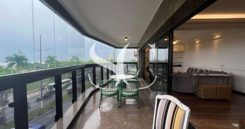 Vende-se apartamento alto padrão frente e vista mar no bairro da Pompéia em Santos