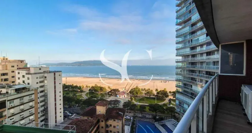 Vende-se apartamento com vista plena para o mar, em condomínio clube, na pompéia em santos