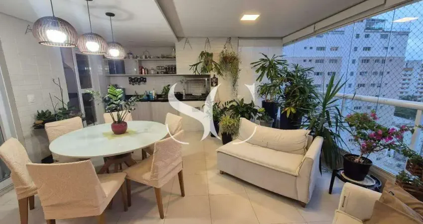 Apartamento alto padrão, 3 suítes, 3 vagas, 167 m² lazer completo -boqueirão – santos sp