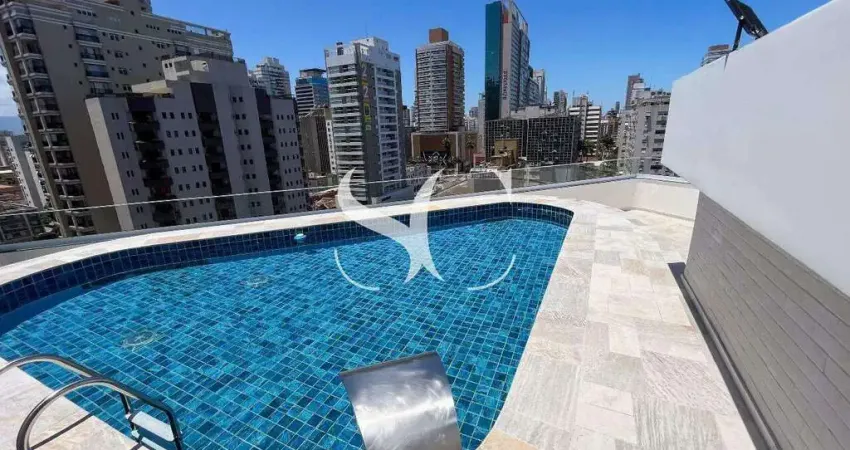 Cobertura duplex com piscina e área gourmet em santos (gonzaga) – 3 quartos, 1 suíte, 2 salas