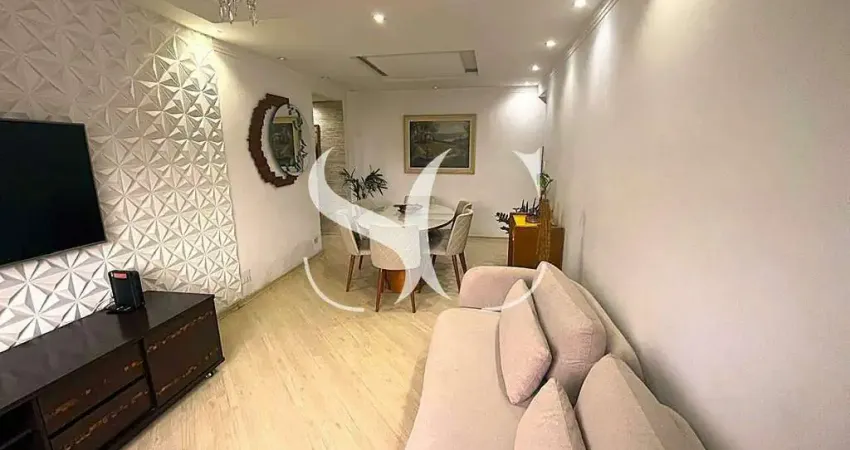 Apartamento com dois dormitórios no bairro campo grande, santos sp