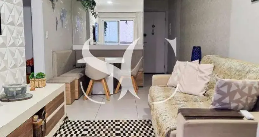 Apartamento para locação, mobiiado, prédio com lazer, 2 dormitórios 1 suíte - Estuárioi - Santos SP