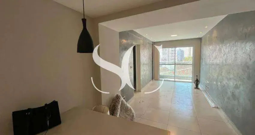Apartamento à venda com 2 dormitórios com suíte, lazer completo no Marapé em Santos.