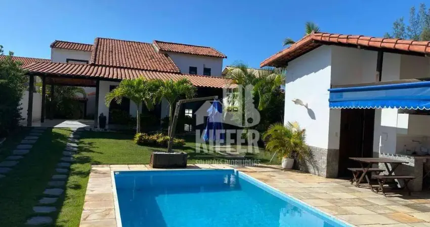 Casa ampla com 4 quartos, piscina e sauna a poucos metros da lagoa – 201m² em maricá