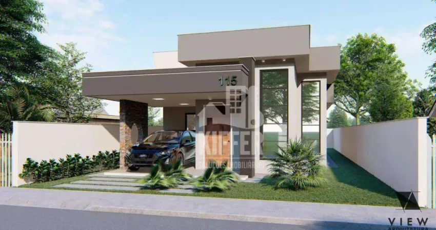 Casa com 3 Quartos (1 Suíte), Pé Direito Duplo e Garagem – Condomínio com Lazer Completo