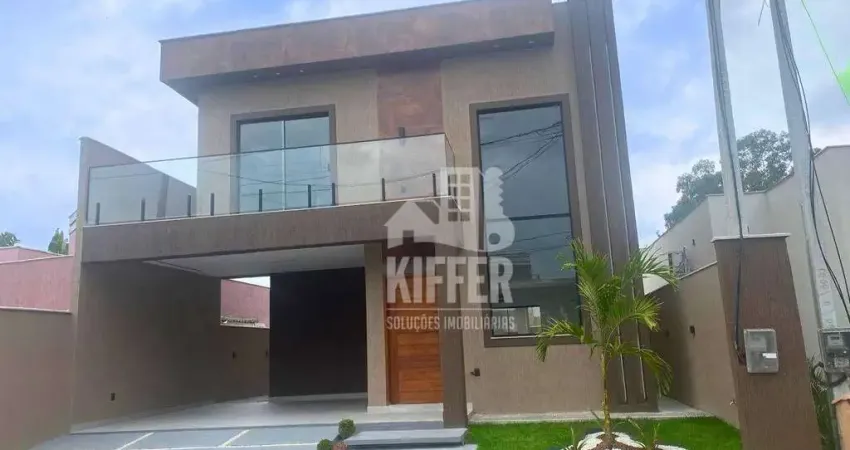 Casa com 3 quartos sendo 2 suítes  de alto padrão no condomínio royal garden - maricá/rj