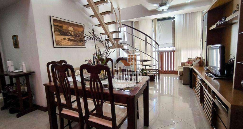 Cobertura com 4 quartos à venda, 155 m² por R$ 1.280.000 - Icaraí - Niterói/RJ